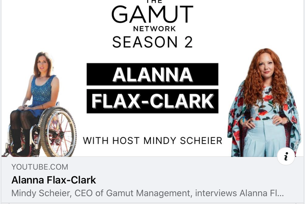 Mindy Scheier, CEO of Gamut Management, interviews Alanna Flax-Clark. Today Alanna shared all about