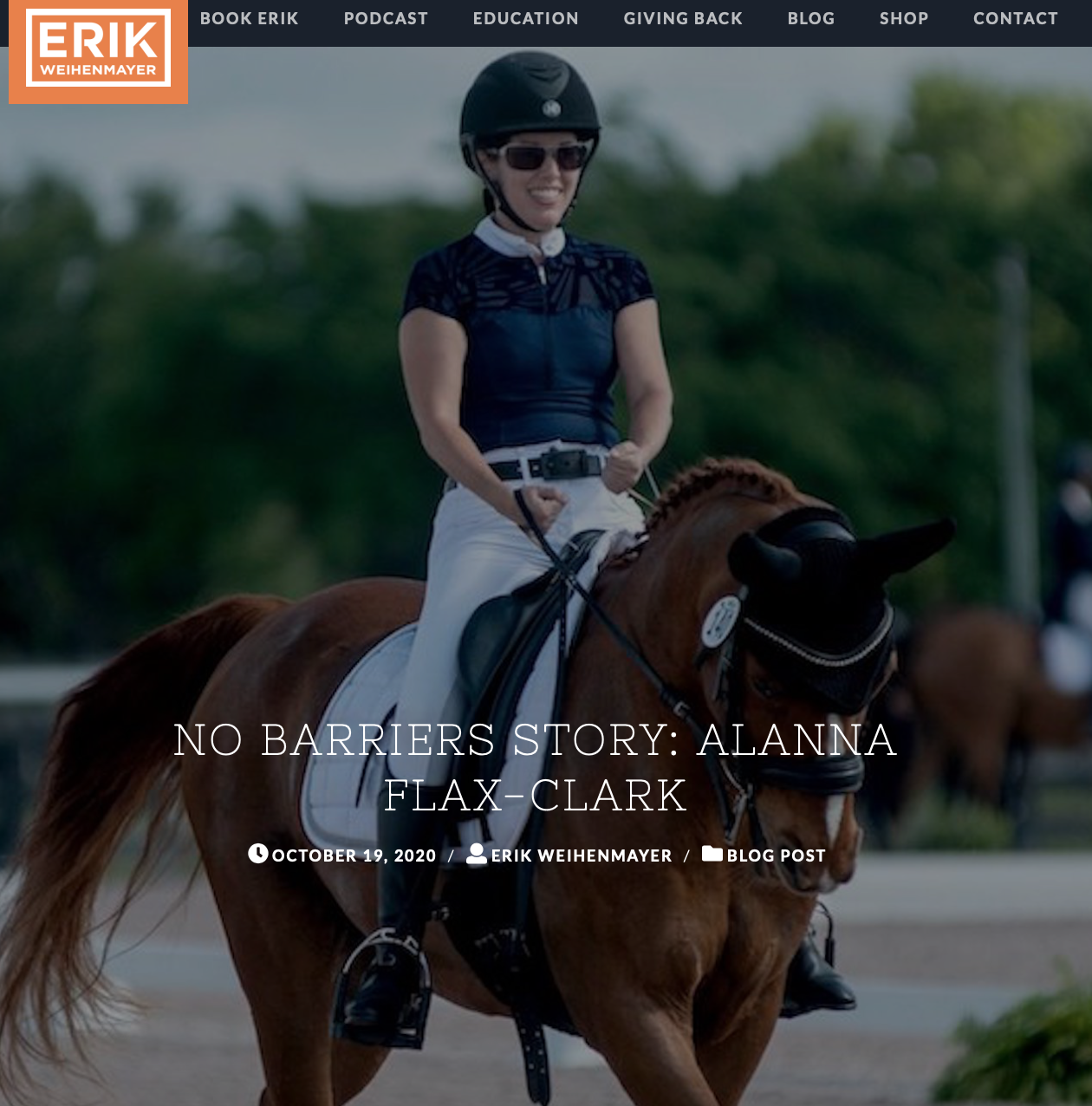 NO BARRIERS STORY: ALANNA FLAX-CLARK