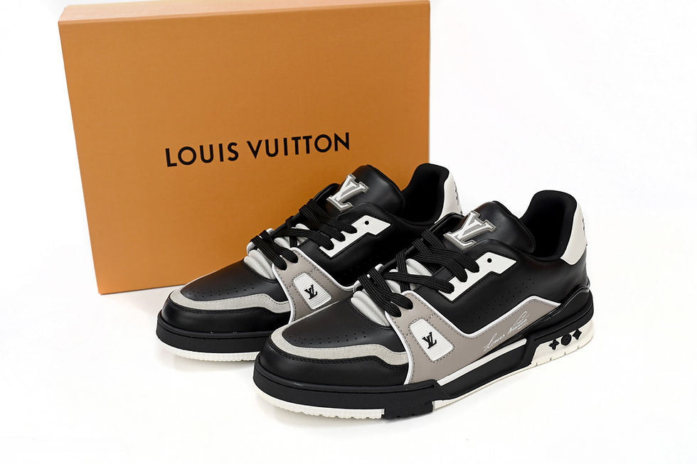 Miniatura: 1AAHS2 Louis Vuitton Trainer Cowboy Black Gray