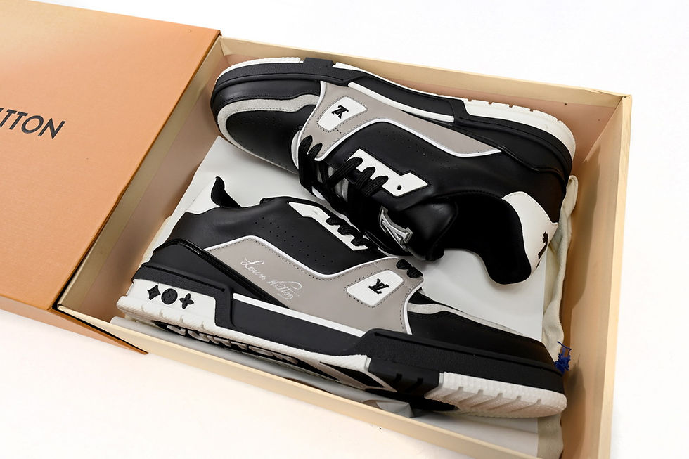 Miniatura: 1AAHS2 Louis Vuitton Trainer Cowboy Black Gray