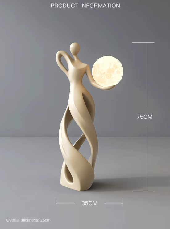 Miniatura: Escultura abstracta - Lámpara de pie