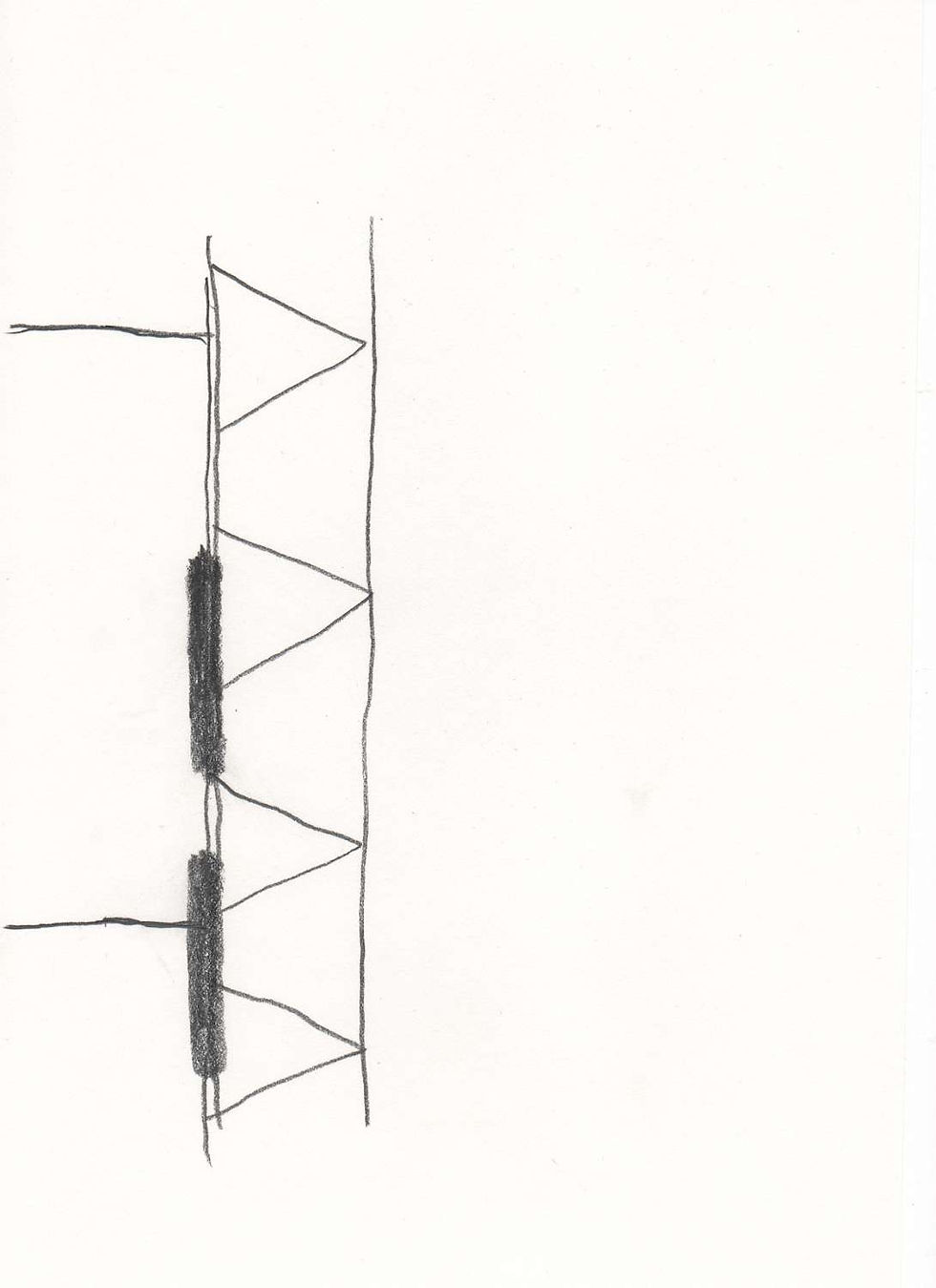 7 Bleistiftzeichnung, 30 X 20 cm, 2018, 300,00 €