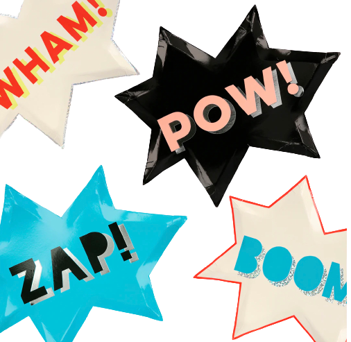 Assiettes superhero lot de 8