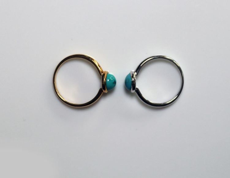 Thumbnail: LKKLILY  Precious Turquoise Gold Ring