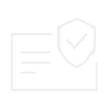 card with checkmark line art icon