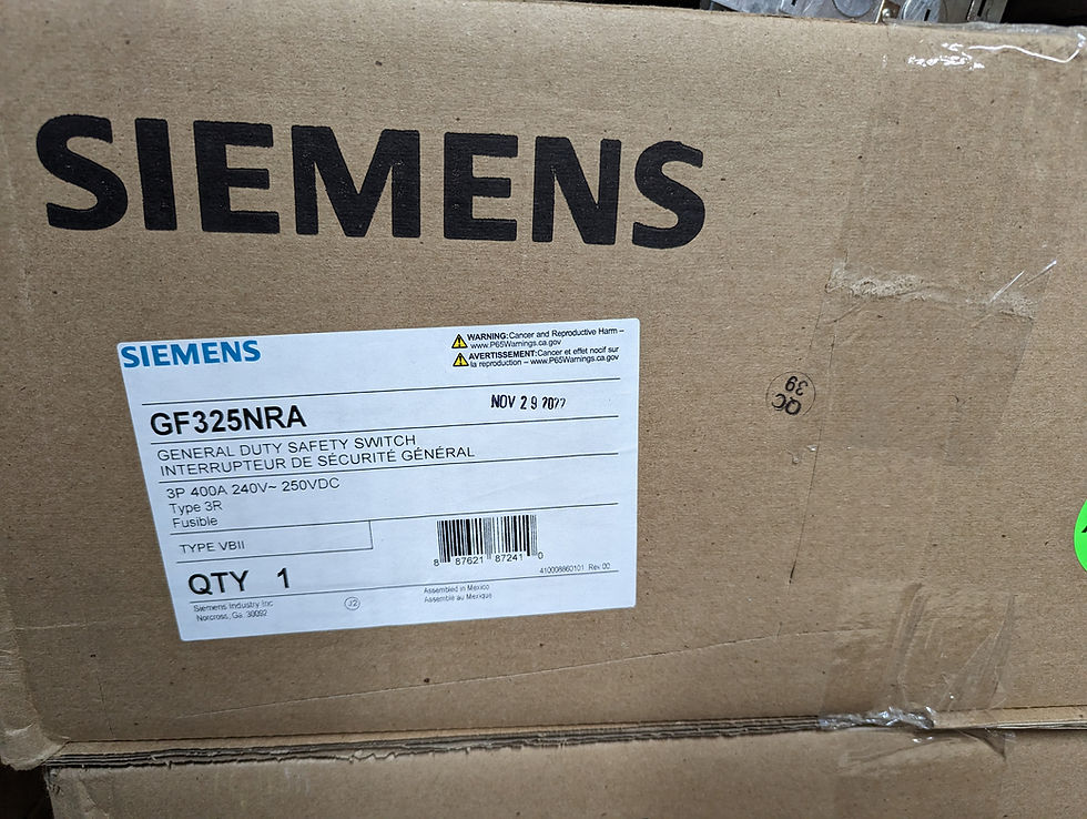 Thumbnail: SIEMENS GF325NRA 3PH 250V 400A FUSED NEMA 3 DISCONNECT