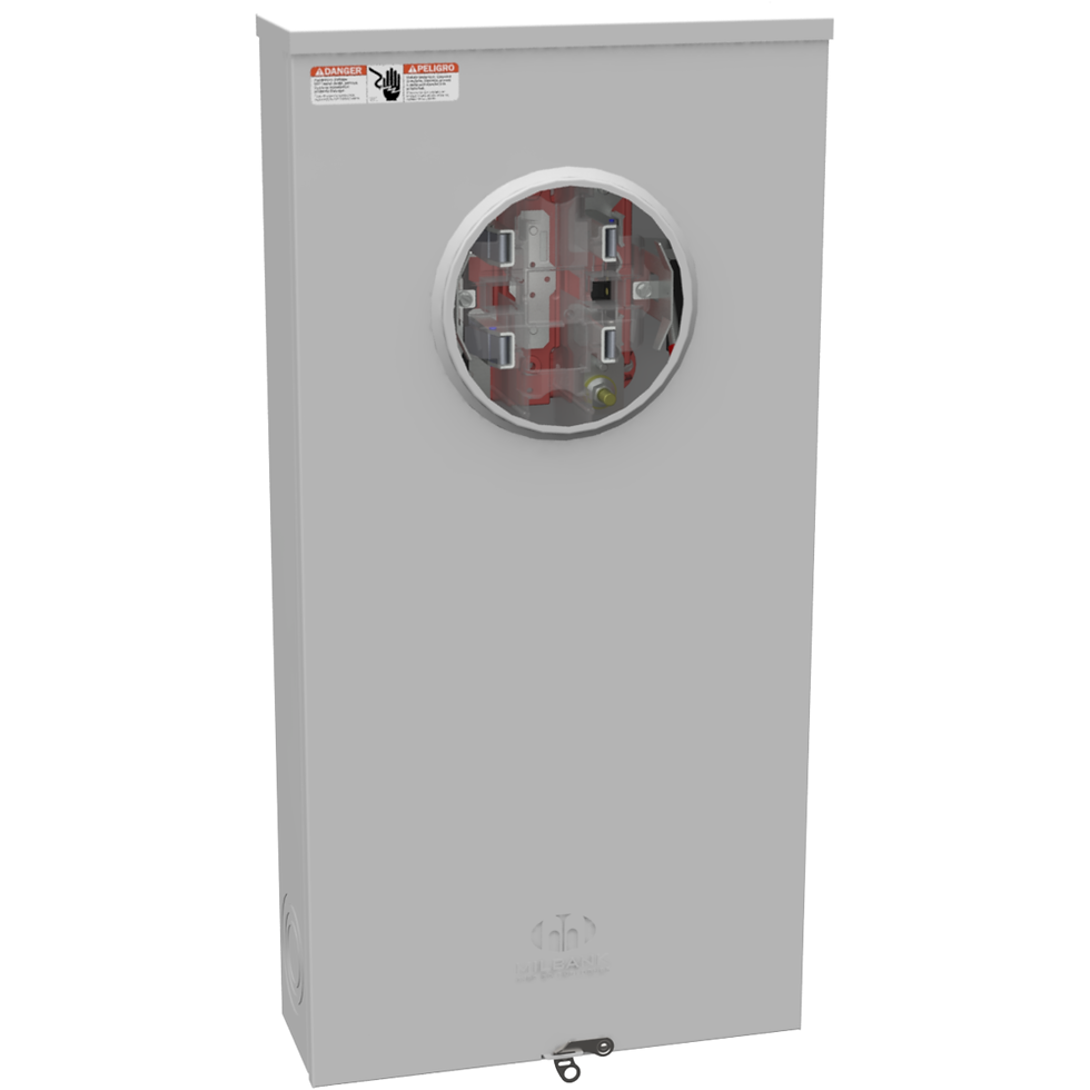 Thumbnail: Milbank Meter Socket U1129-O-DTE 320A Single Phase  600V Underground 4 Jaw Meter