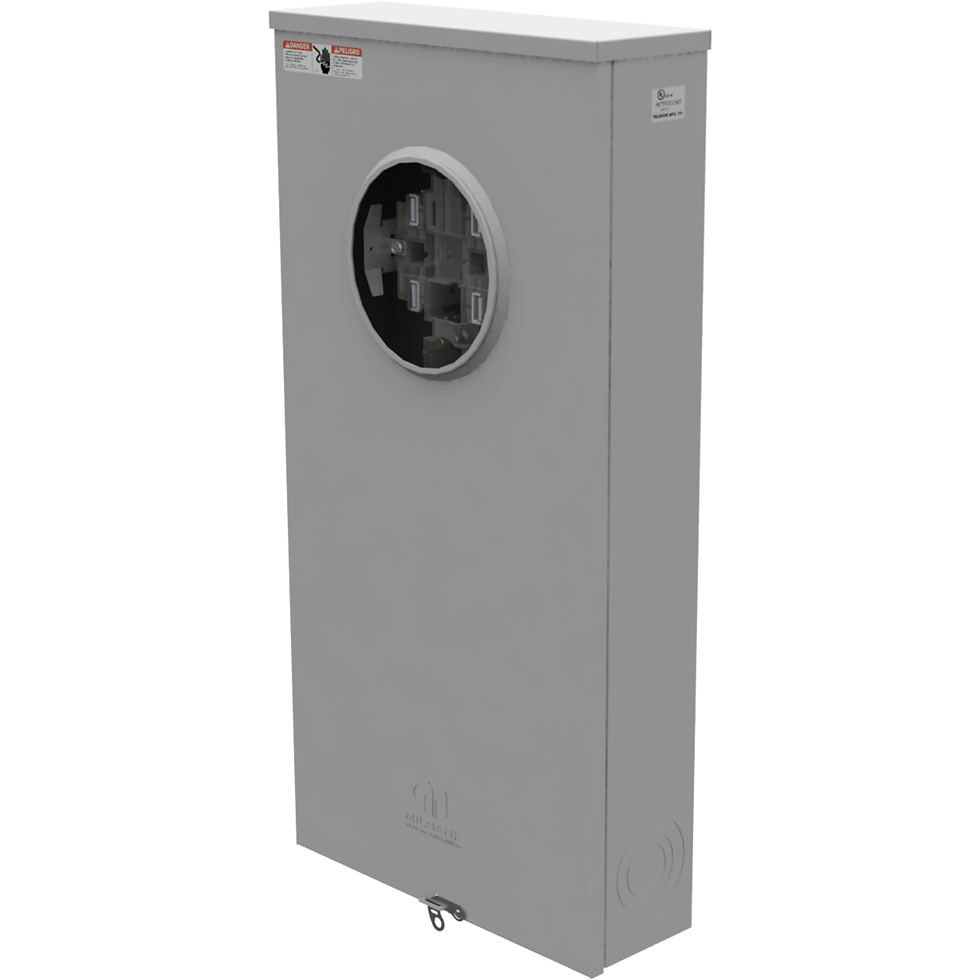 Thumbnail: Milbank Meter Socket U1129-O-DTE 320A Single Phase  600V Underground 4 Jaw Meter