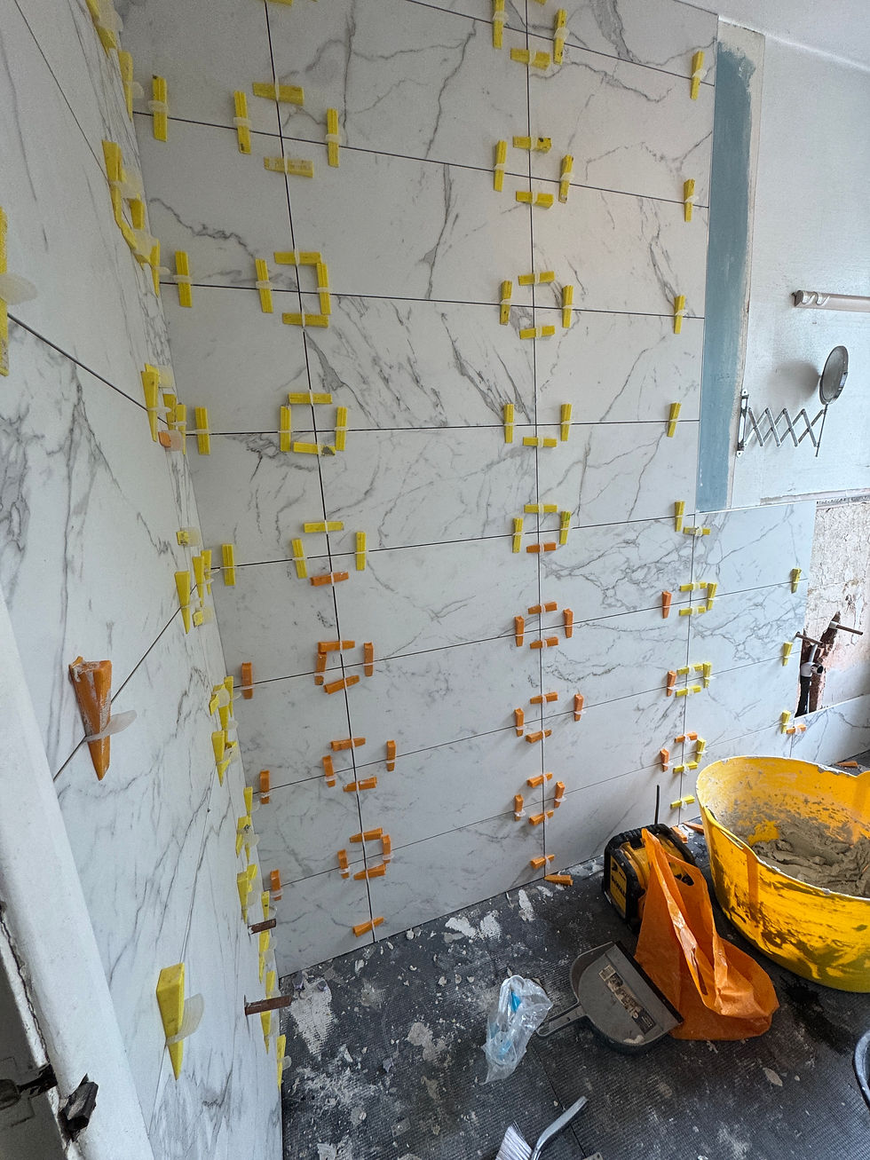 tiled bathroom in hitchin