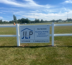 jlp plumbing banner in letchworth
