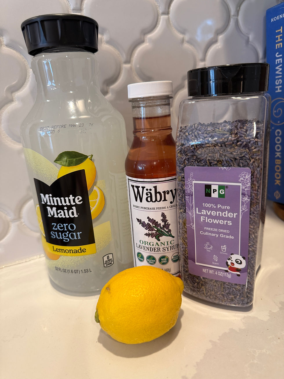 For our drinks we went with a lavender lemonade! The lavender items are both from Amazon!