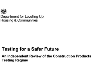 A New Era for Construction Product Testing – What the Morrell Review Set in Motion, and How Ottersbrook Can Help