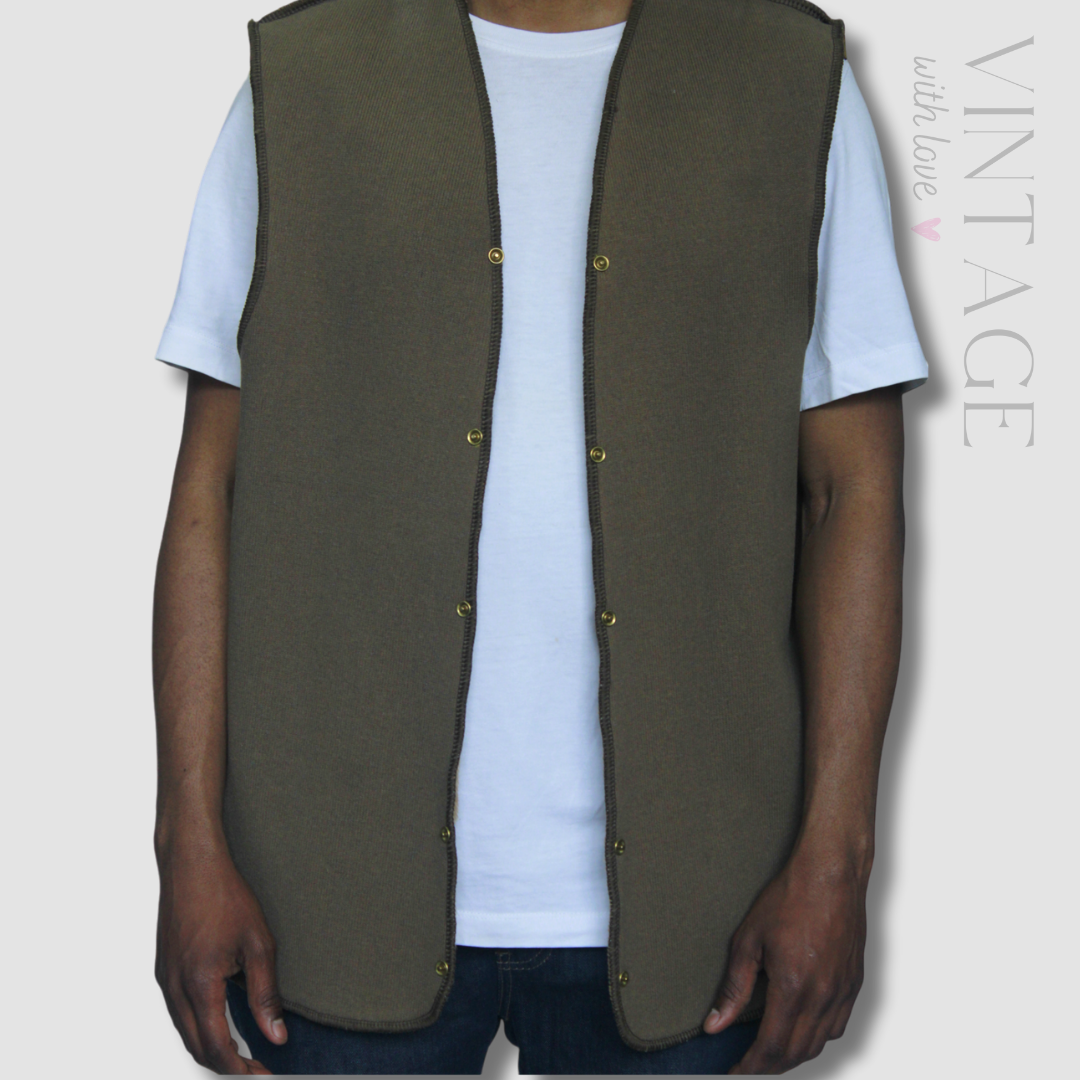 Barbour Brown Pullover Jacket With Faux Fur Inner - Size Estimate M