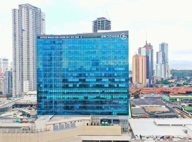 GH Tower by Ortigas Land in Greenhills, San Juan City—modern 15-storey green office tower with flexible, sustainable workspaces ideal for BPO, featuring direct access to Greenhills Mall, energy-efficient design, bike-friendly amenities, and seamless connectivity to Metro Manila’s key business districts.