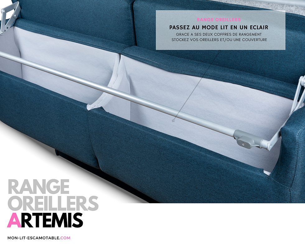 Miniature : Canapé convertible ARTEMIS couchage quotidien