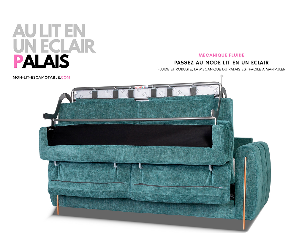 Miniature : Canapé convertible PALAIS 140 cm