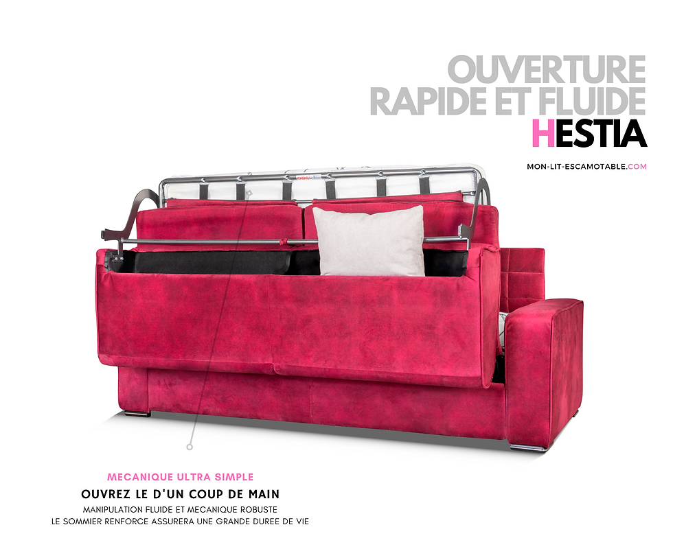 Miniature : Canapé convertible HESTIA couchage quotidien