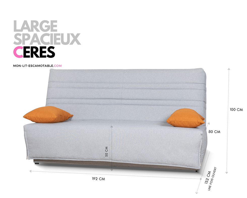 Miniature : Clic-Clac CERES couchage quotidien 130x190 cm