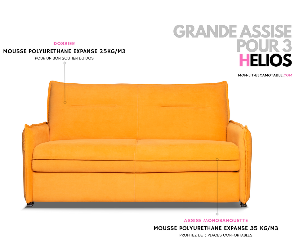 Miniature : Canapé convertible HELIOS couchage quotidien