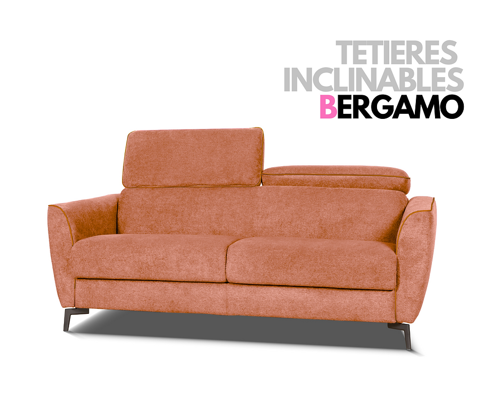 Miniature : Canapé convertible BERGAMO couchage quotidien haut de gamme