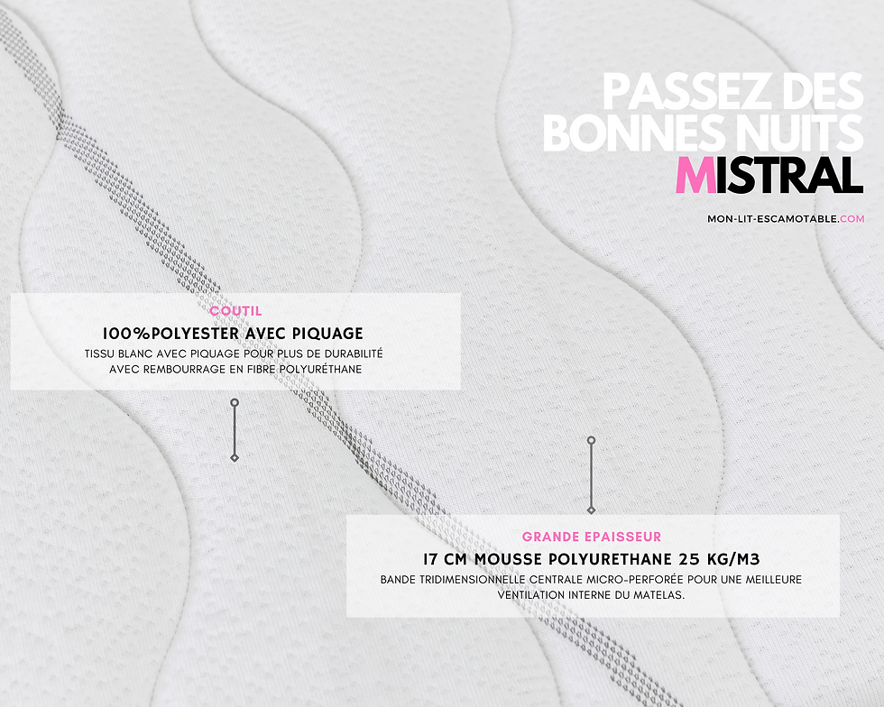 Miniature : Canapé convertible MISTRAL couchage quotidien