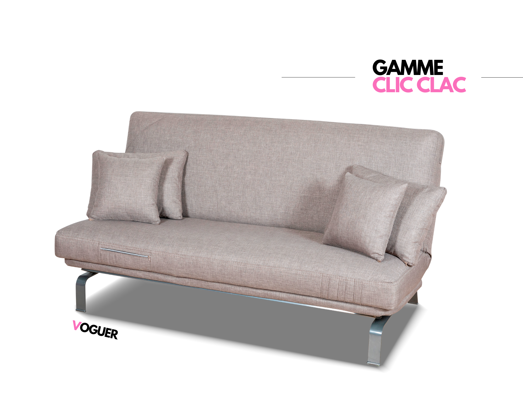 Clic-Clac VOGUER couchage occasionnel 130x190 cm