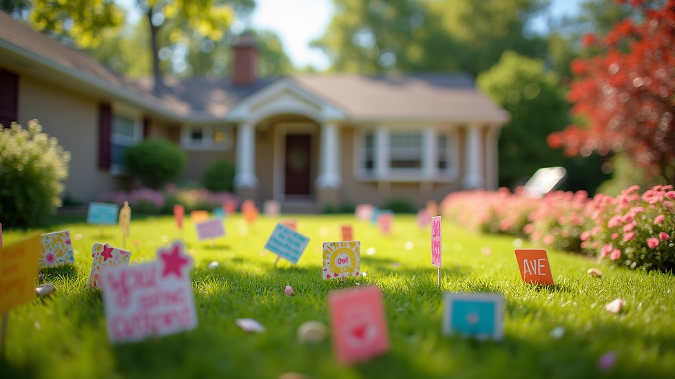 Creative Yard Card Ideas for Every Celebration