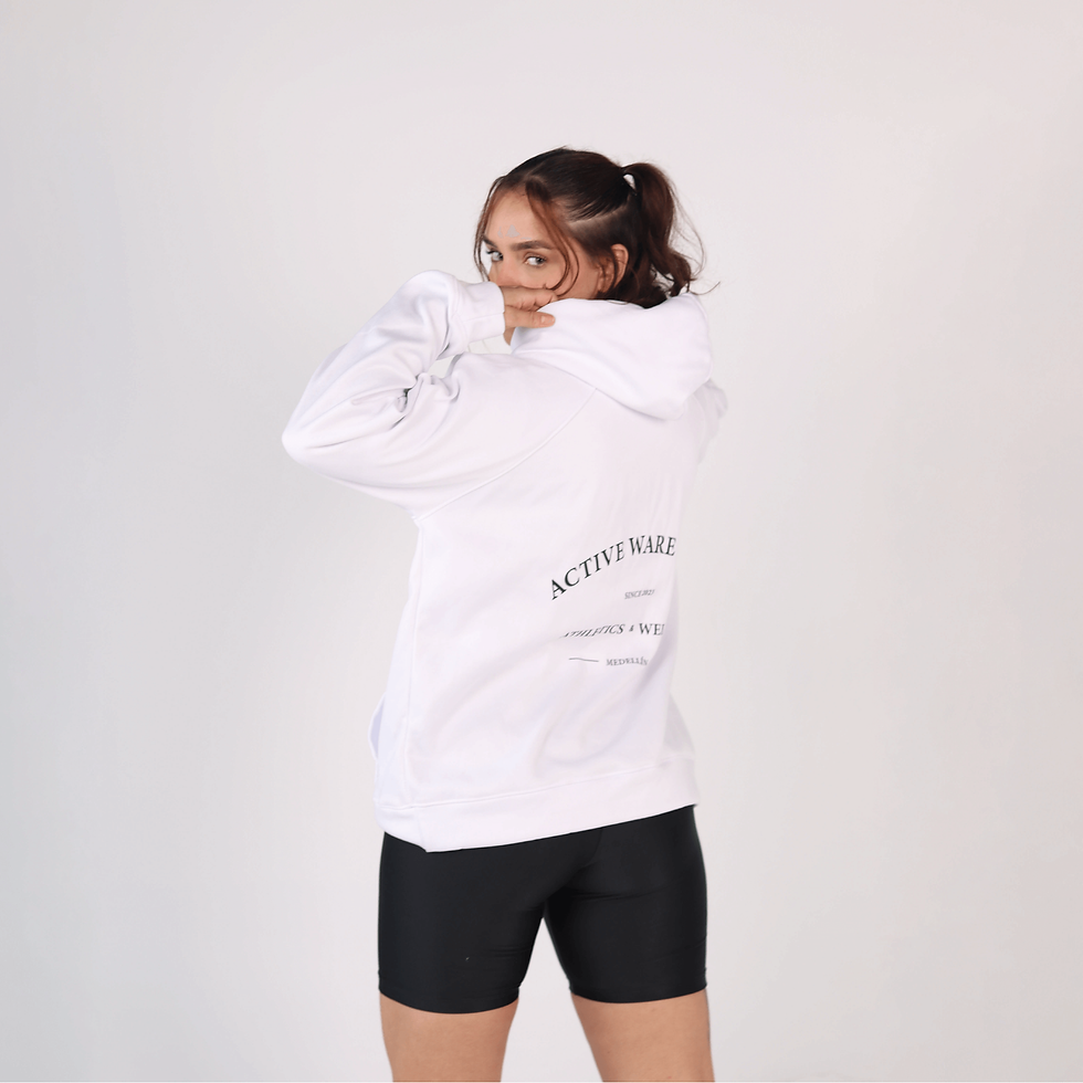 Hoodie France blanco