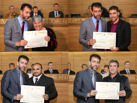 Curitibanos destaques são homenageados na Câmara Municipal