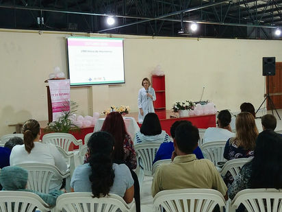 Câncer de Mama é tema de conversa com mulheres no Bairro Novo