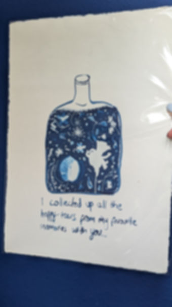 HAPPY TEARS (A3 cyanotype)
