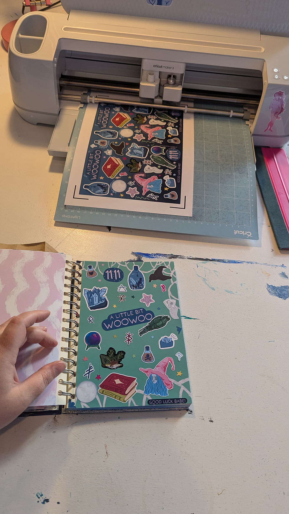 Thumbnail: A Little Bit WooWoo - illustrated witchy A6 sticker sheet  *matte*