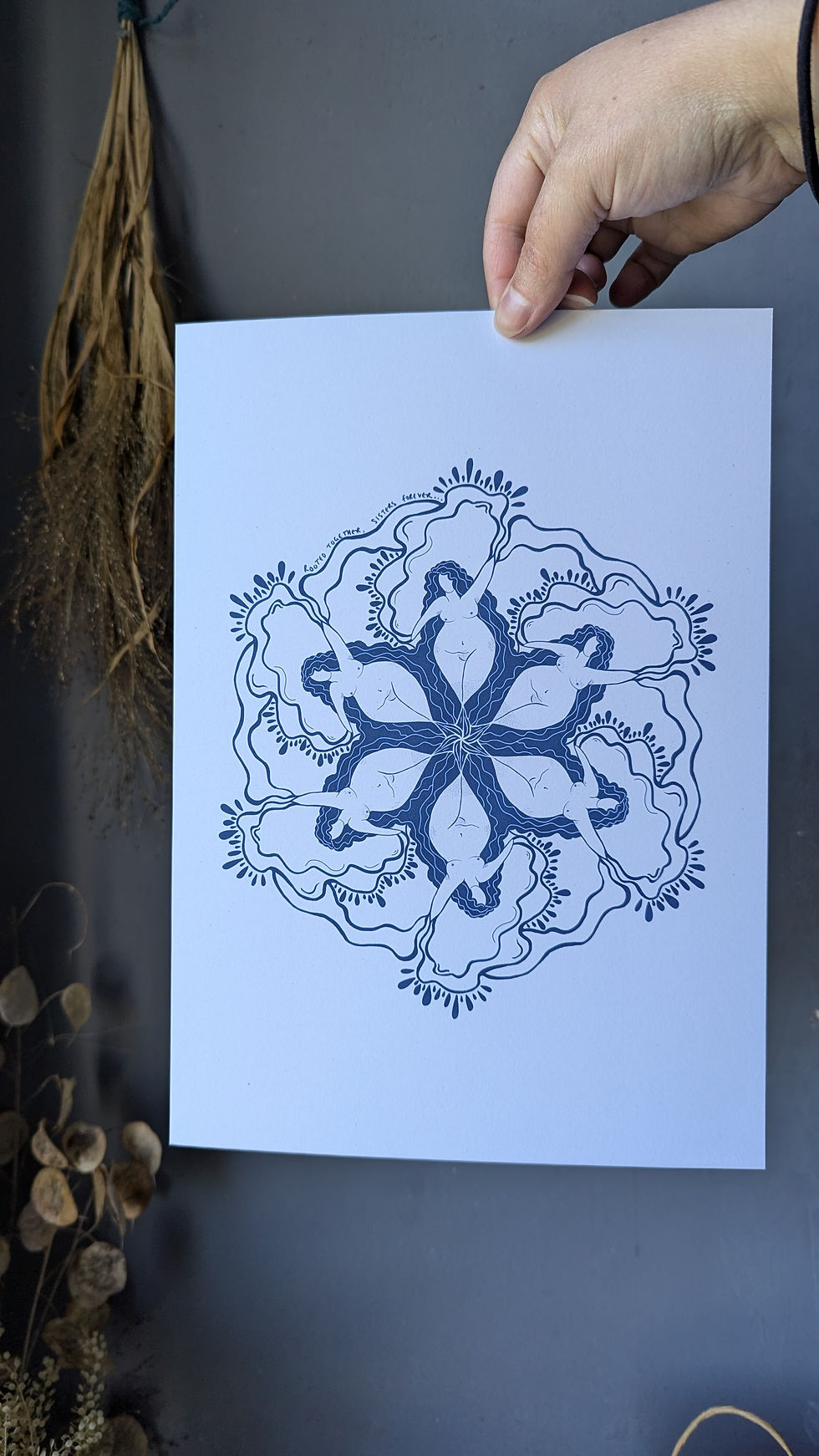 Thumbnail: Rooted Together (A4 illustrated print)