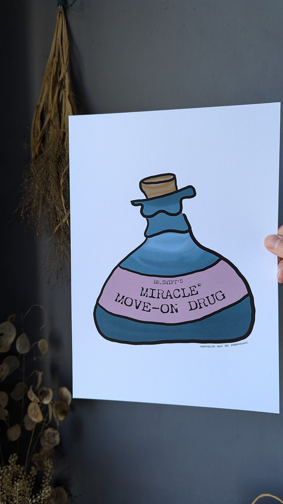 Thumbnail: Miracle Move-on Drug (Swifty inspired illustration print)