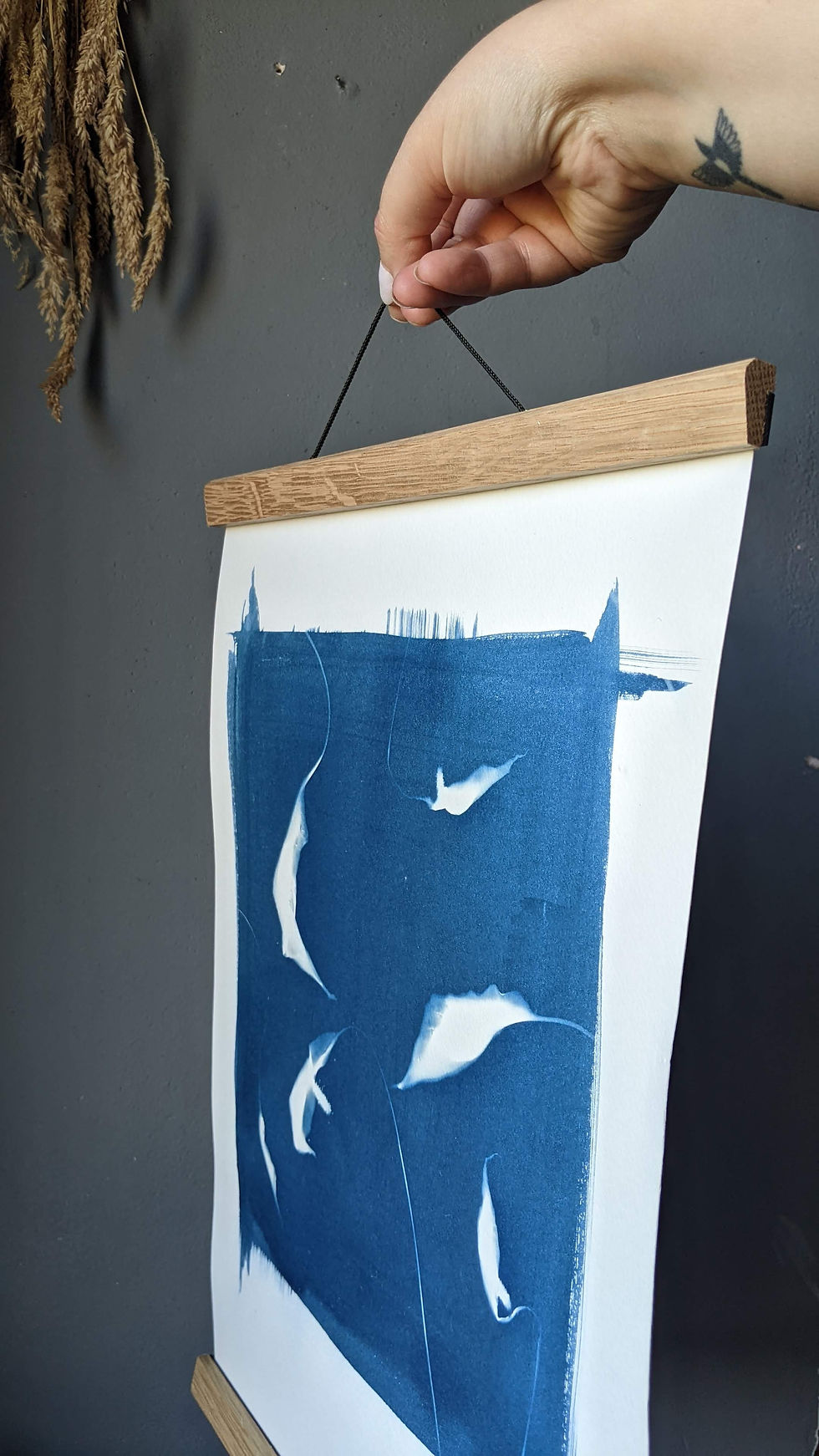 Thumbnail: "The Ghosts of Peace"  (A3 cyanotype)