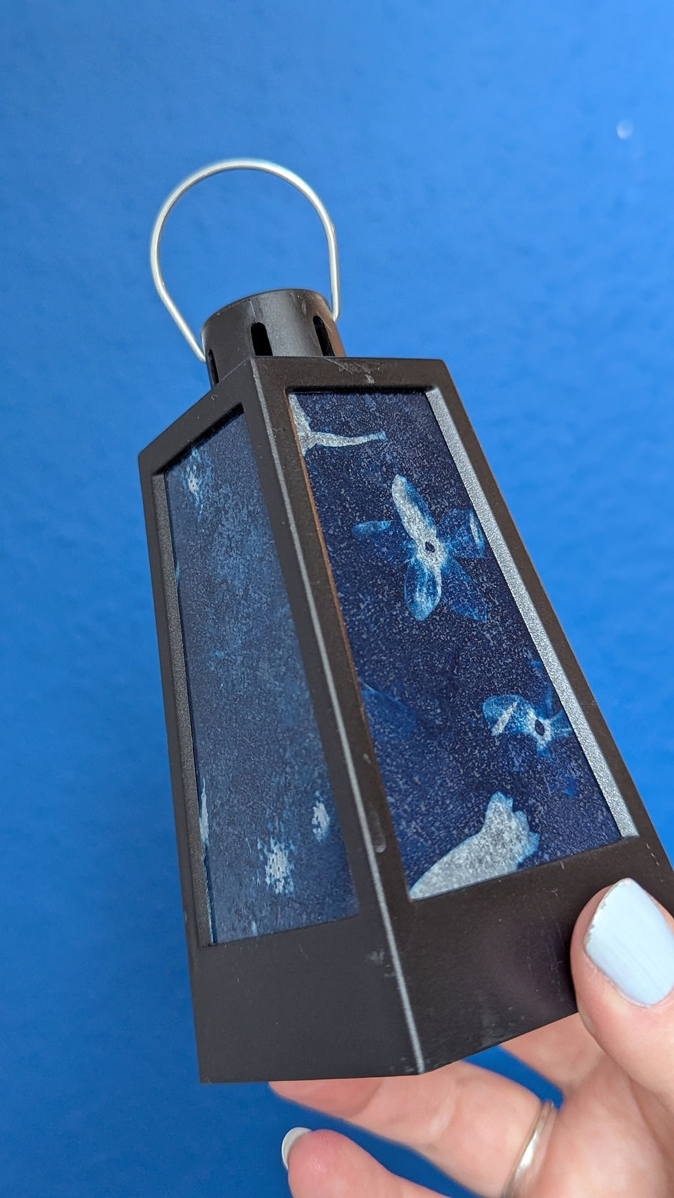 Thumbnail: Cyanotype lantern (battery operated)
