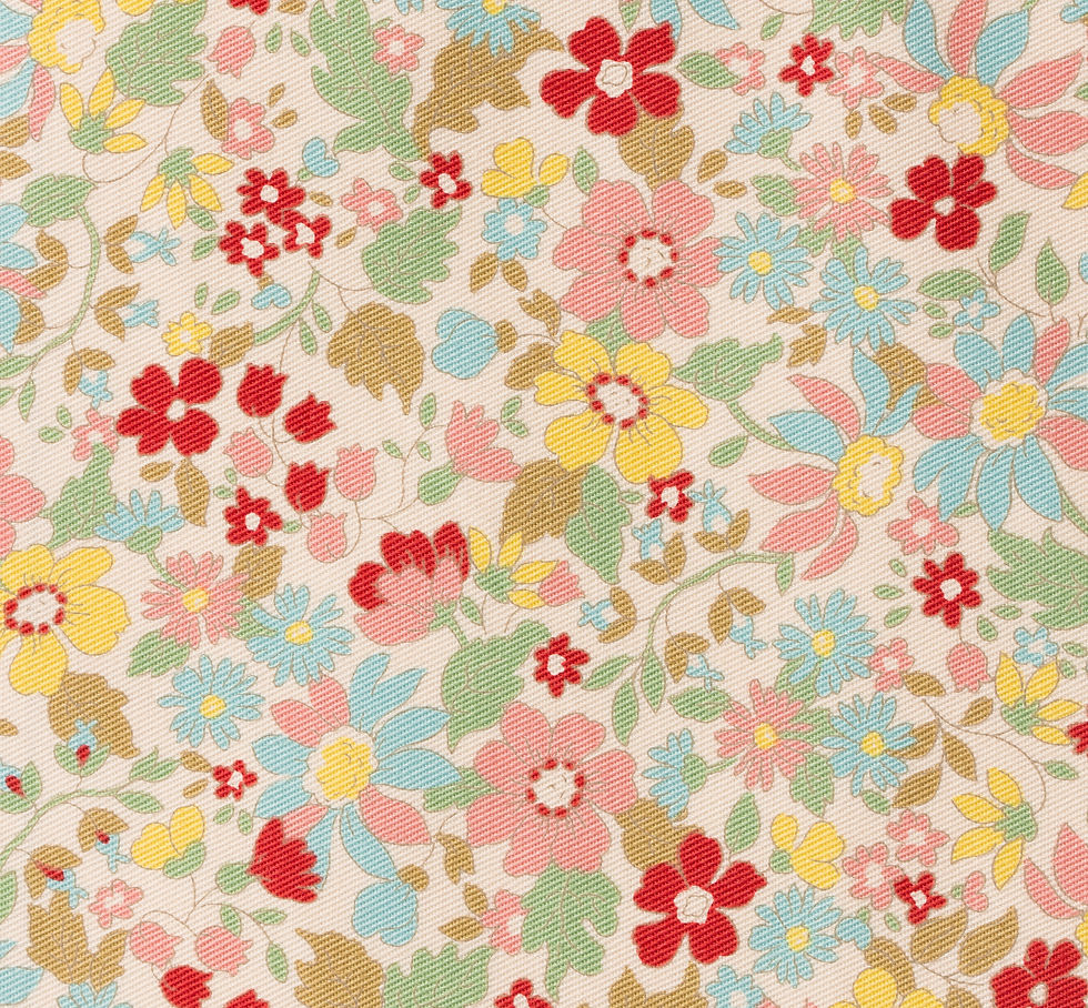 Retro Flowers Multifarvet