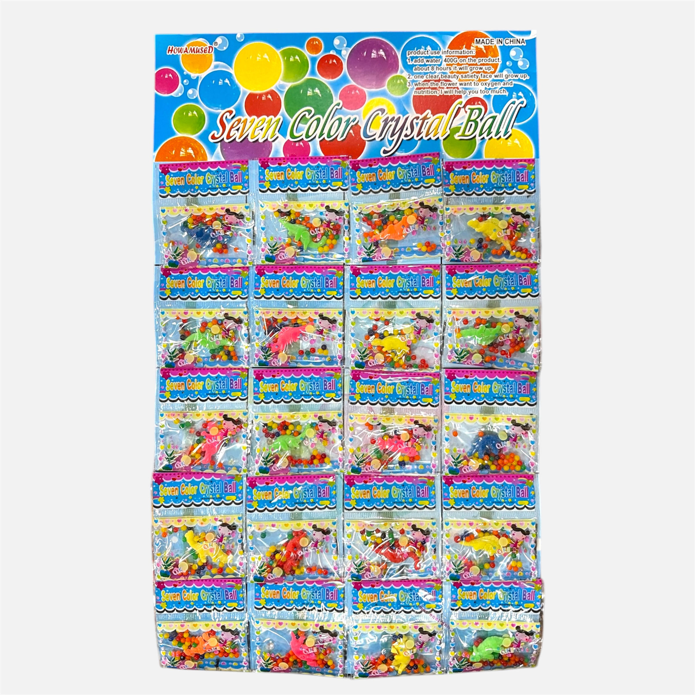 Bolitas de hidrogel con dinosaurio x20