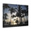 Thumbnail: Palm Tree Silhouette on the Beach at Sunset - Wall Art Canvas Print 