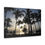 Thumbnail: Palm Tree Silhouette on the Beach at Sunset - Wall Art Canvas Print 