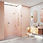 Thumbnail: Winnetka Frameless Hinged Door Shower with Panel Shower: 35" Wide x 80" Tall
