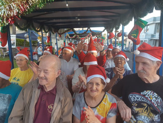 Passeio no trenzinho do Papai Noel