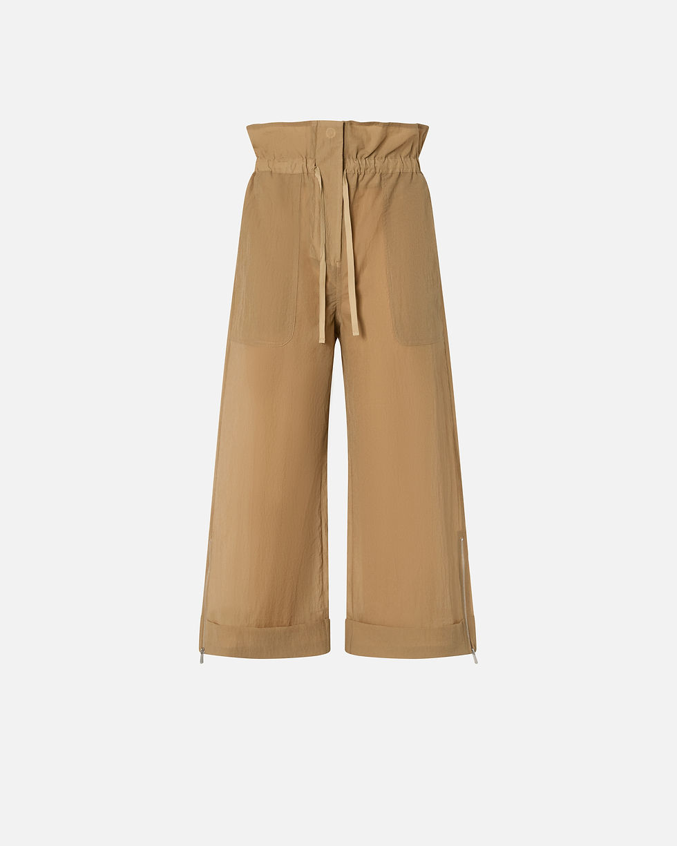 Thumbnail: PINKO WIDE CULOTTE TROUSERS IN LIGHT FABRIC