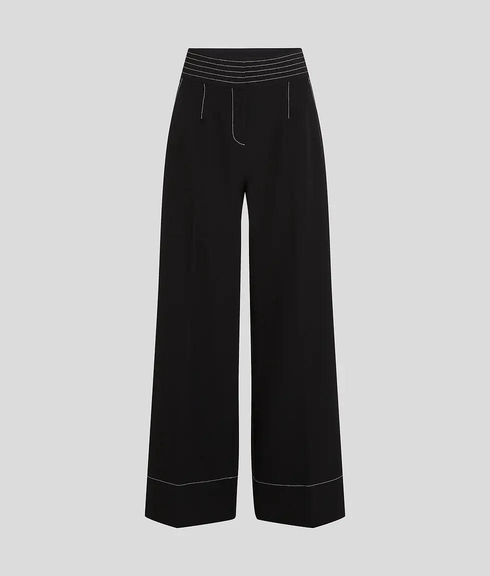 Thumbnail: KARL LAGERFELD CONTRAST STITCH PANTS