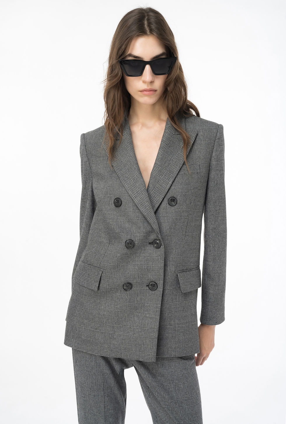 Thumbnail: PINKO PRINCE-OF -WHALES FLANNEL JACKET