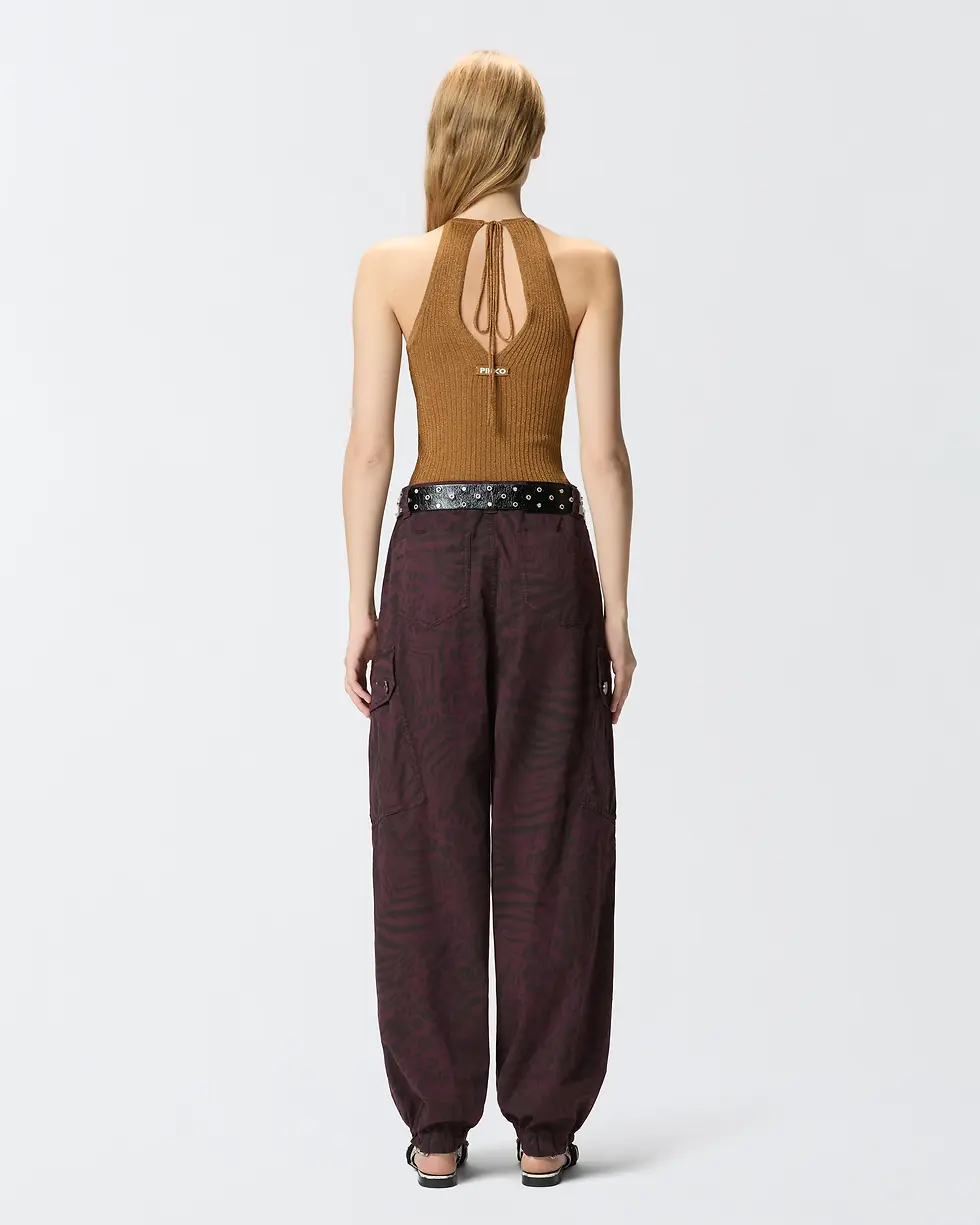 Thumbnail: PINKO OFF-THE-SHOULDER KNIT TOP