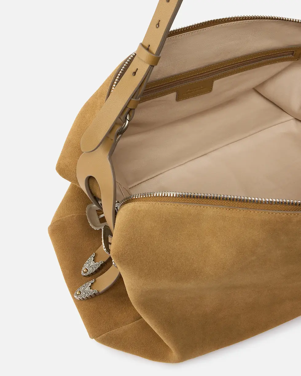 Thumbnail: PINKO KEEPER BAG MEDIUM SHOULDER BAG IN SUEDE