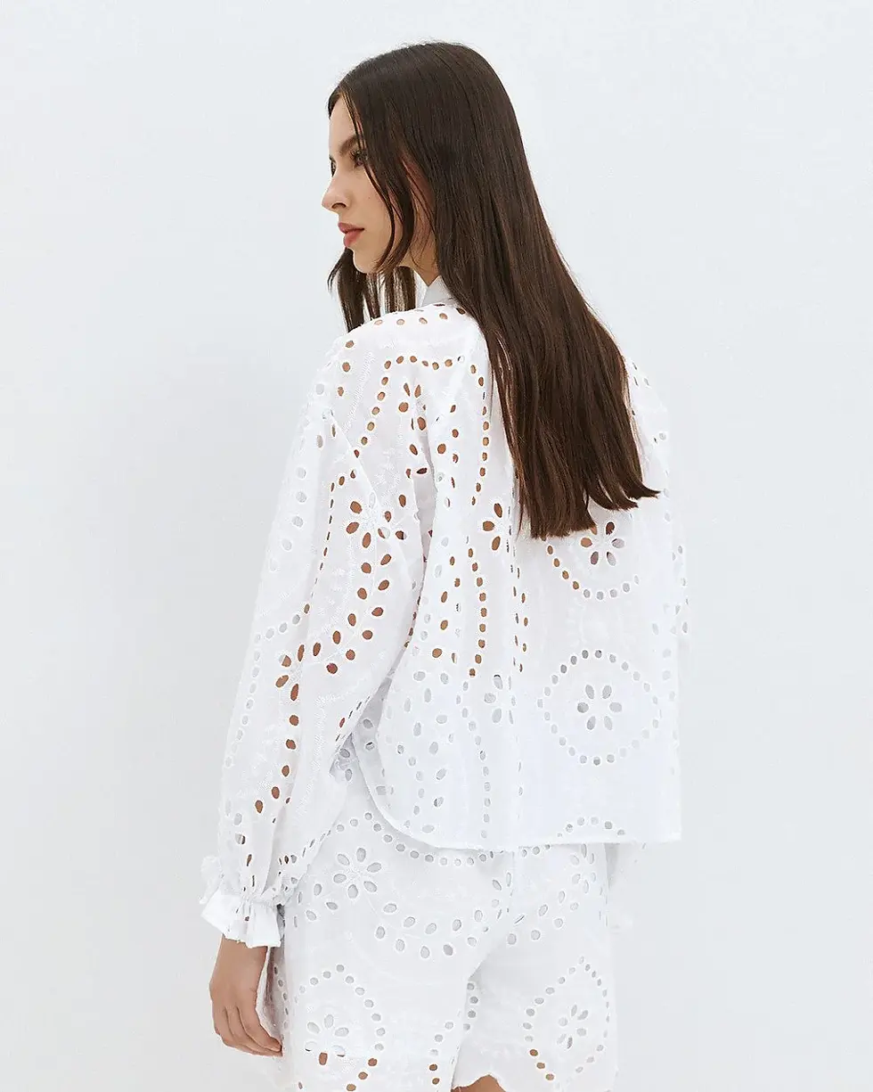 Thumbnail: ACCESS COTTON BRODERIE SHIRT