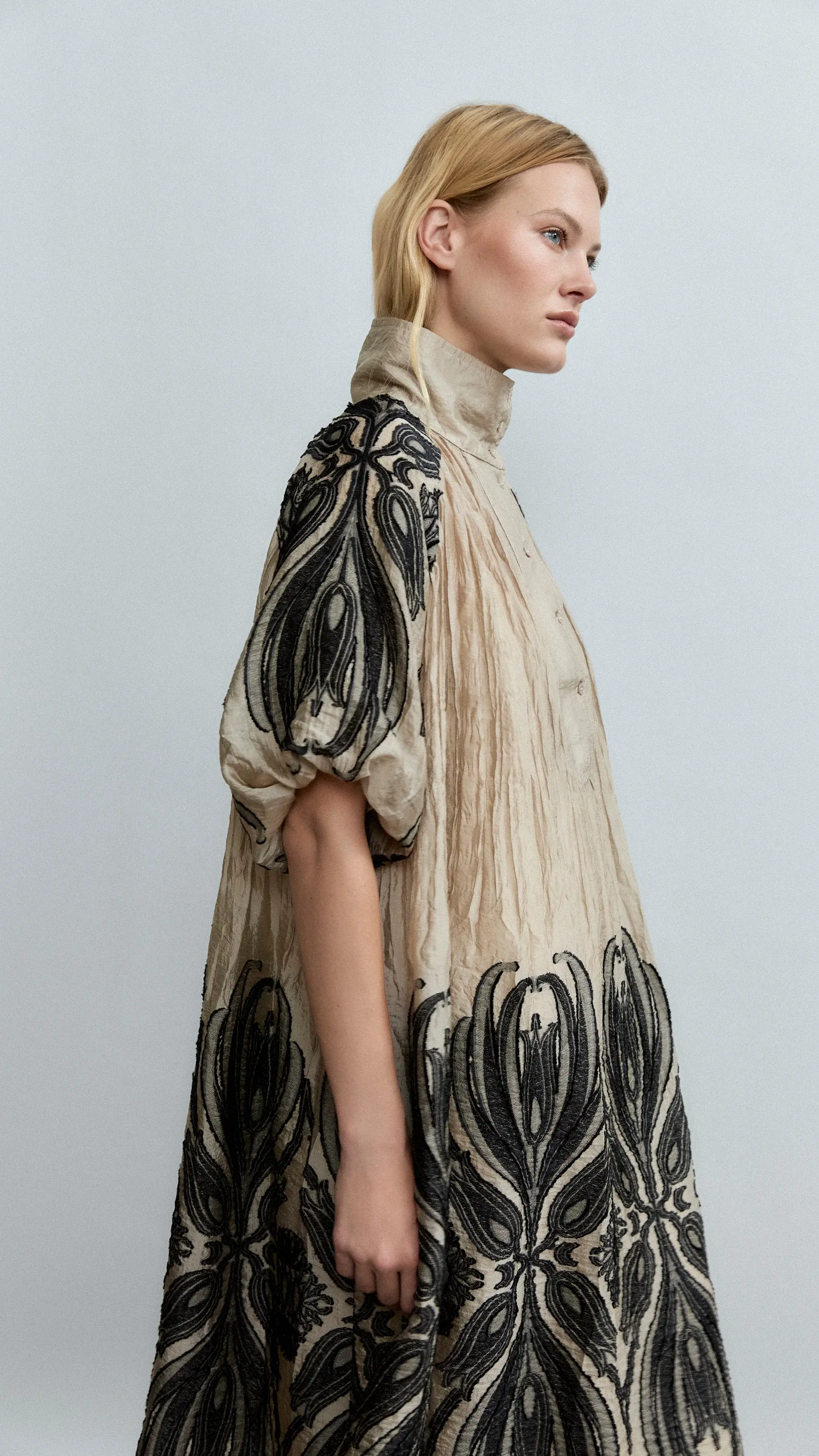 PSOPHIA TUNIC WITH BAROQUE DAMASK PRINT