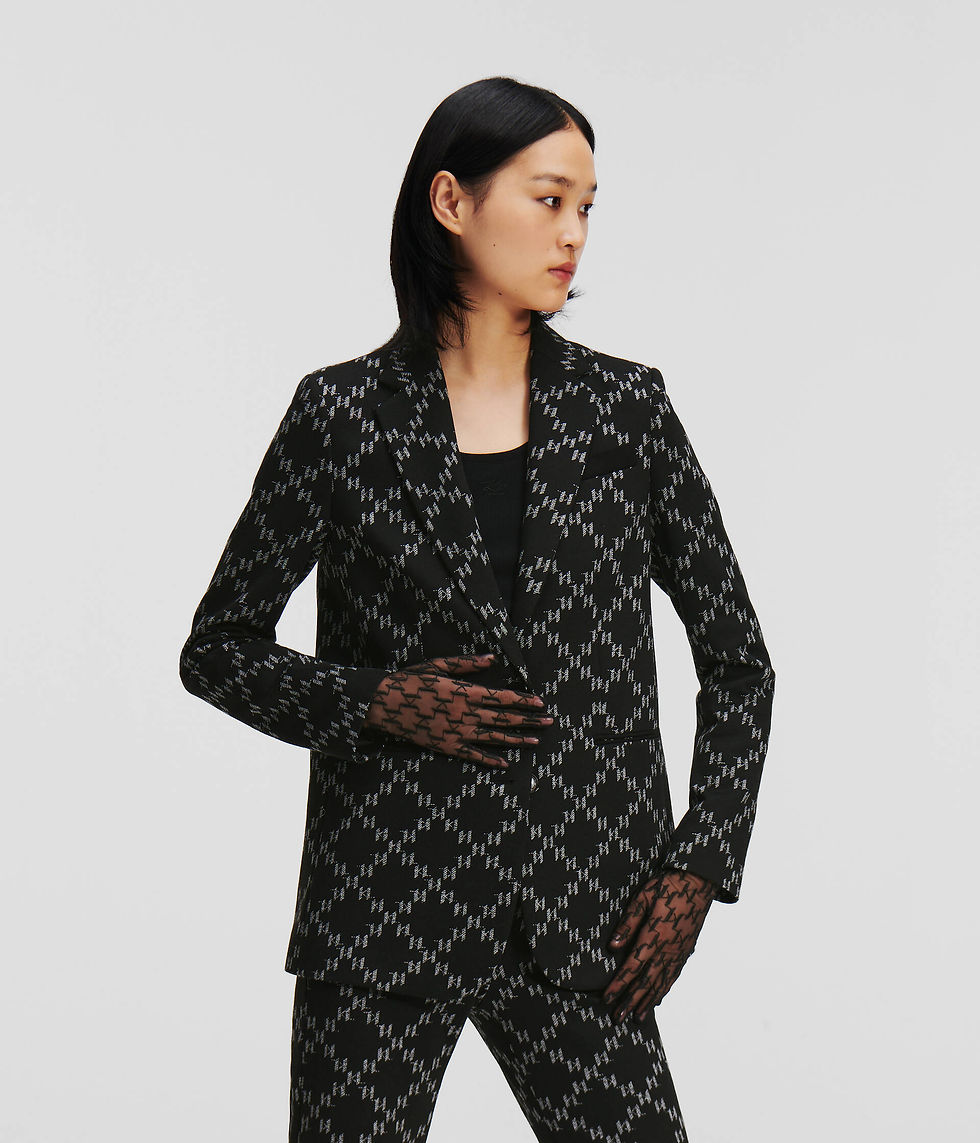 KARL LAGERFELD KL MONOGRAM PUNTO JACKET